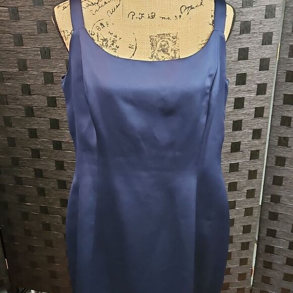 Alex Evenings Navy Blue Women's Maxi Dress Size 18 - Picture 3 of 13